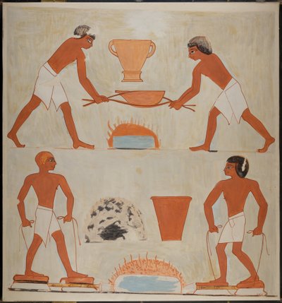 Szene der Metallarbeiter, Grab von Rekhmire von Norman de Garis Davies