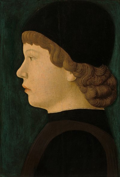 Profilporträt eines Jungen von Northern Italian School