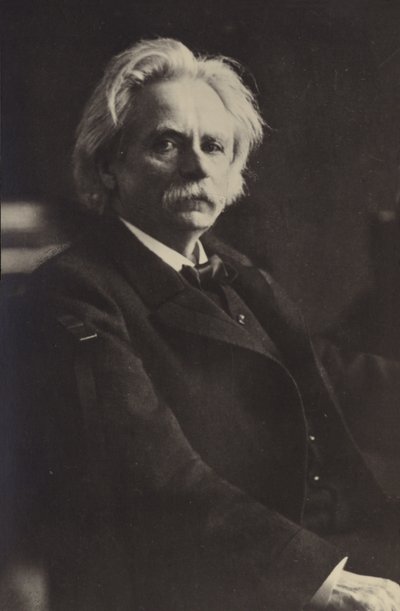 Edvard Grieg, norwegischer Komponist und Pianist (1843-1907) von Norwegian Photographer