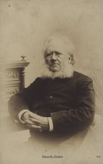 Henrik Ibsen (1828-1906), norwegischer Dramatiker von Norwegian Photographer