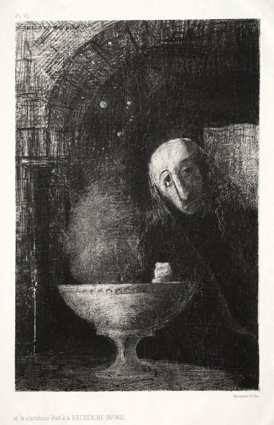 Und der Suchende war in einer unendlichen Suche beschäftigt von Odilon Redon