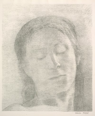 Geschlossene Augen von Odilon Redon