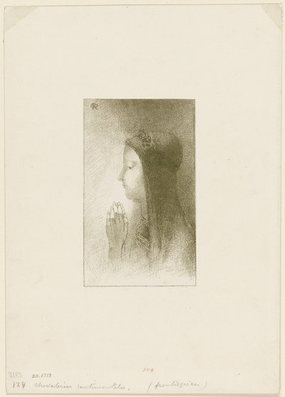 Frontispiz für Chevaleries sentimentales von Ferdinand Hérold von Odilon Redon