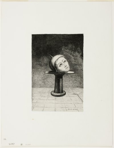 Auf dem Teller, Platte zehn aus In Dreams von Odilon Redon