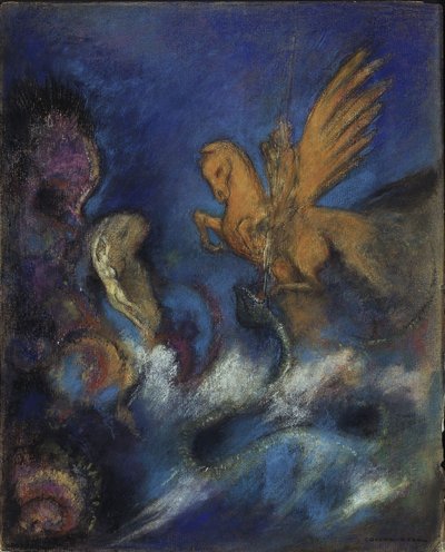Roger und Angelika, oder: Perseus und Andromeda von Odilon Redon