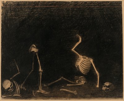 Die Schlacht der Knochen von Odilon Redon