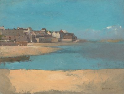 Dorf am Meer in der Bretagne von Odilon Redon