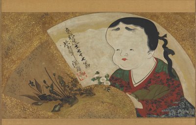 Uzume Okame und Blumen, 18.-19. Jahrhundert von Ogata Kenzan