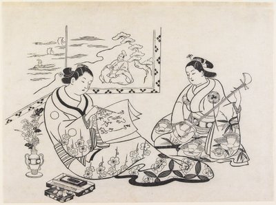Mitate von Matsukaze und Murasame von Okumura Masanobu