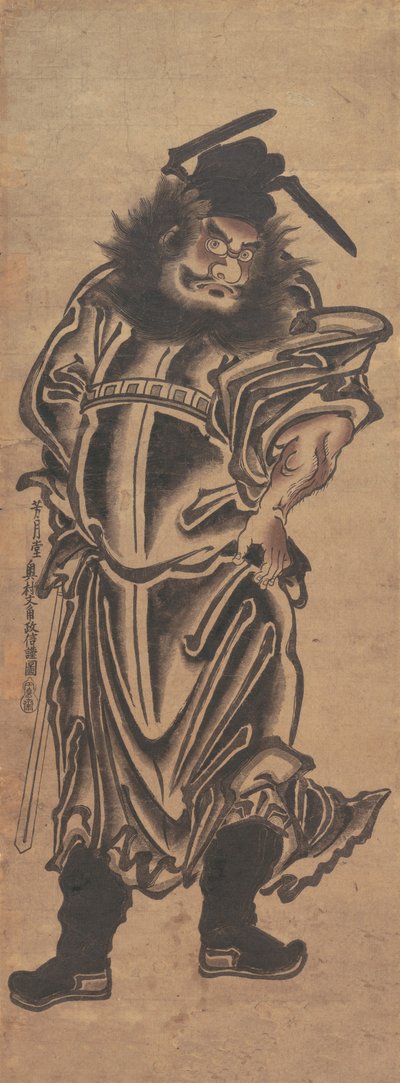 Shoki, der Dämonenbezwinger, frühes 18. Jahrhundert von Okumura Masanobu