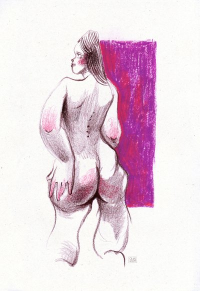 Feminine Form in Lila von Olga Skomorokhova