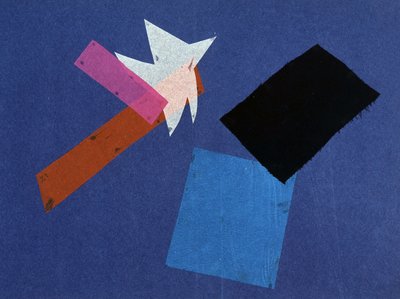 Universaler Krieg: Collagearbeit von Olga Rosanova, Januar 1916 von Olga Wladimirowna  Rosanowa