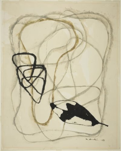 Poem Nr. 22: Blatt und Wolken von Onchi Kôshirô