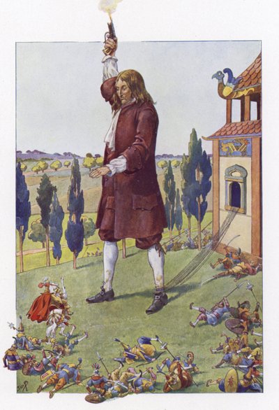Illustration für Gullivers Reisen von Onfray de Breville Job