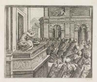 David beobachtet Bathseba von Orazio Borgianni