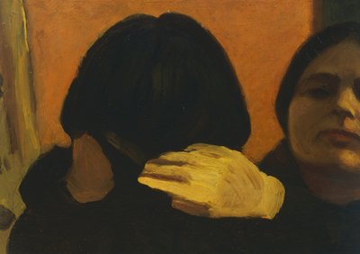 Isa im Spiegel (Die Frau des Künstlers) von Oscar Ghiglia