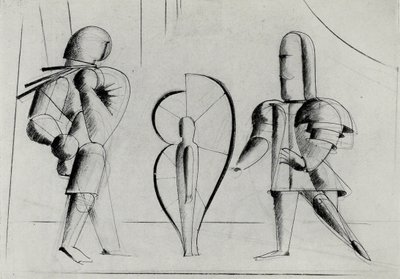 Von der Bühne am Bauhaus Die Bühne im Bauhaus, 1925 von Oskar Schlemmer