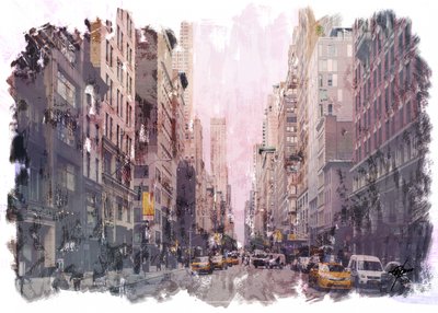 Metropolis Straßenleben von Osvaldo Russo