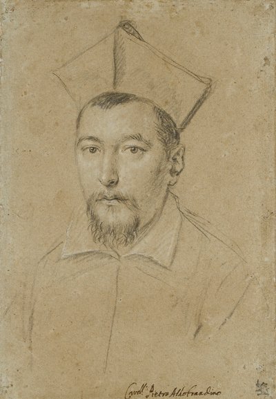 Porträt von Kardinal Pietro Aldobrandini, frühes 17. Jahrhundert von Ottavio Mario Leoni
