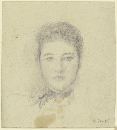 Porträt von Miss Martin von Otto Scholderer