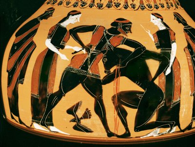 Theseus tötet den Minotaurus von Painter of the Birth of Athena