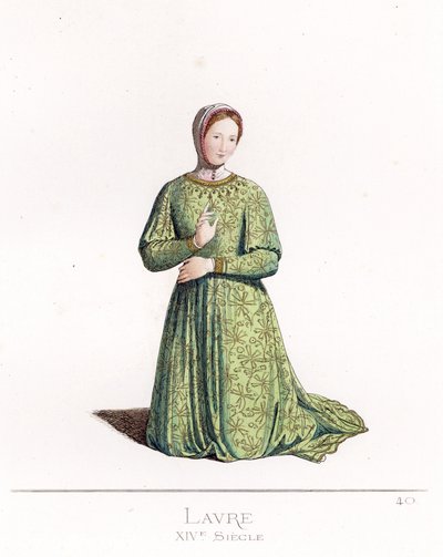 Laure de Sade (1310-1348) - Petrarcas Laura, nach einem Porträt von Simone Martini von Paolo Mercuri