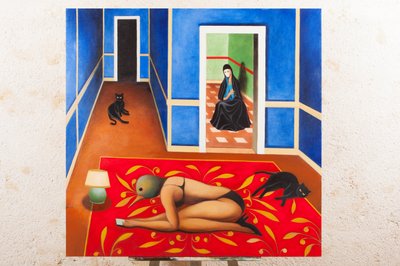 Verkündigung in blauem Samt von Paolo Perfranceschi