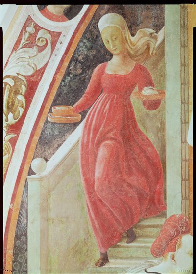 Die Geburt der Jungfrau (Detail) von Paolo Uccello