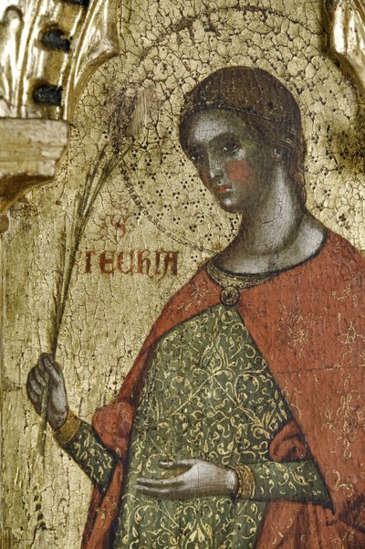 St. Thekla (Detail) von Paolo Veneziano