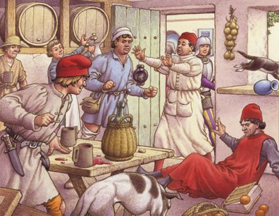 Bauernkämpfe im 15. Jahrhundert in Italien von Pat (1907-95) Nicolle