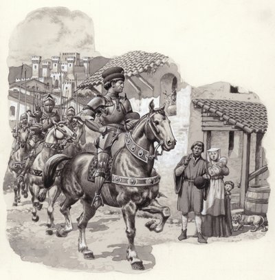 Sigismondo Malatesta, italienischer Söldner von Pat (1907-95) Nicolle