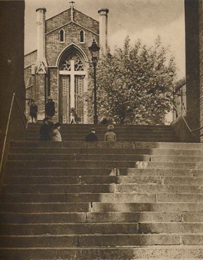 Riceyman Steps Wirklich Granville Place in der unansehnlichen Kings Cross Road, ca. 1935 von Paterson
