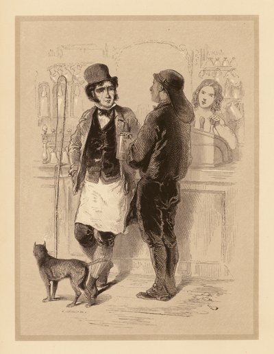 Gavarni in London: Carmen und Kohlenarbeiter (Lithographie) von Paul (after) Gavarni