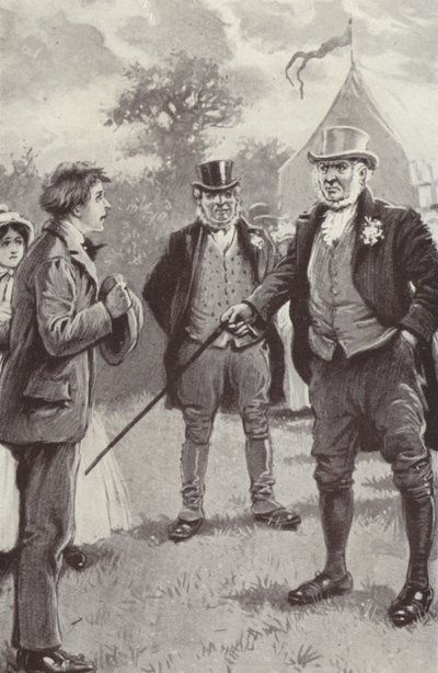 Illustration für Barchester Towers von Anthony Trollope von Paul (after) Hardy