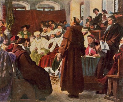 Luther auf dem Reichstag zu Worms von Paul (after) Thumann