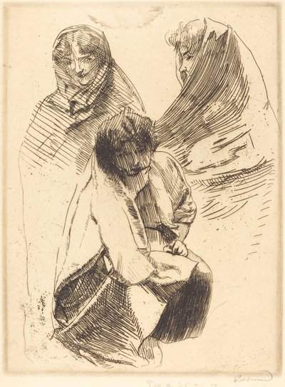Drei verschleierte Frauen Trois femmes voilées, 1899 von Paul Albert Besnard