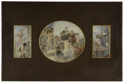 Entwurf für den Speisesaal des Hôtel de Ville de Paris: Die Jagd. Der Überfluss. Der Fischfang von Paul Alexander Alfred Leroy
