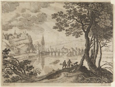 Stadt und Fluss von Paul Bril