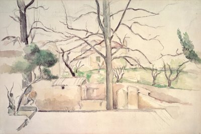Jas de Bouffan im Winter von Paul Cezanne