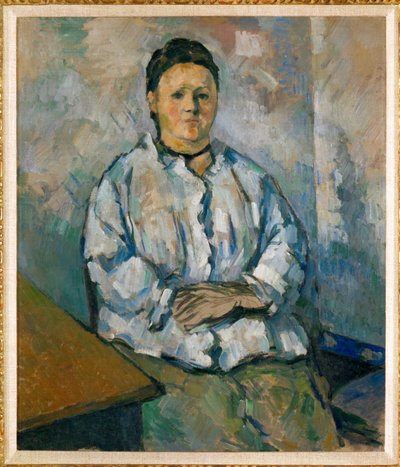 Madame Cezanne sitzend von Paul Cezanne