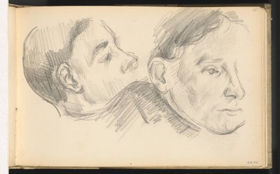 Zwei Köpfe von Paul Cézanne