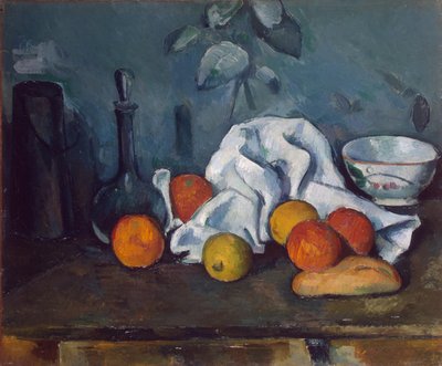 Milchkanne, Karaffe und Schale von Paul Cézanne