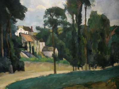 Die Straße von Pontoise von Paul Cézanne