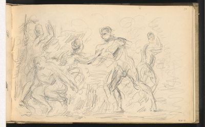 Studie für "Das Urteil des Paris" oder "Der verliebte Schäfer" von Paul Cézanne