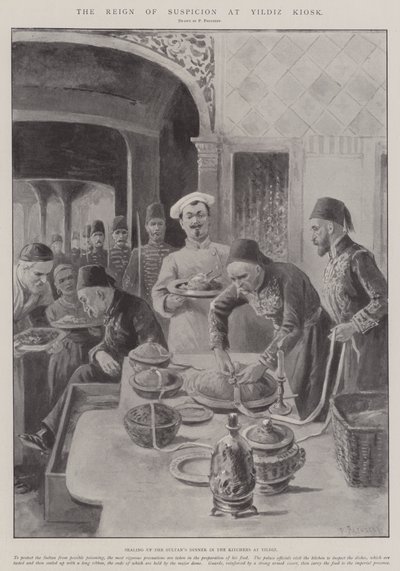 Die Herrschaft des Verdachts im Yildiz Kiosk von Paul Frenzeny