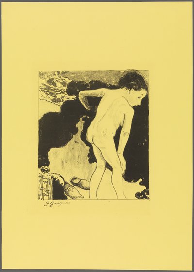 Badende in der Bretagne, aus der "Volpini Suite: Dessins lithographiques" von Paul Gauguin