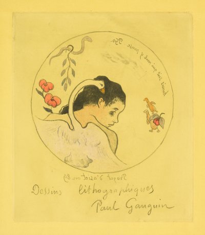 Entwurf für einen Porzellanteller von Paul Gauguin