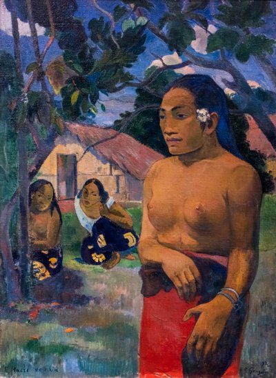 E Haere oe i hia (Wohin gehst du?) von Paul Gauguin