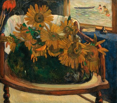 Sonnenblumen auf einem Sessel von Paul Gauguin