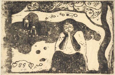 Menschliches Elend, 1898-99 von Paul Gauguin